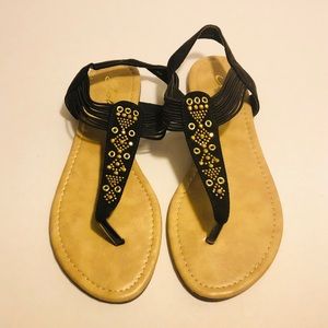 Took Sz 9 Blk Sandals